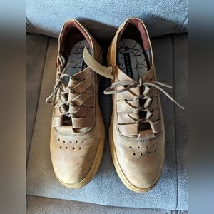 Oliberte Men’s Shoes Leather Tan Lace Up Anbesso Men’s Size 41 Made In Africa